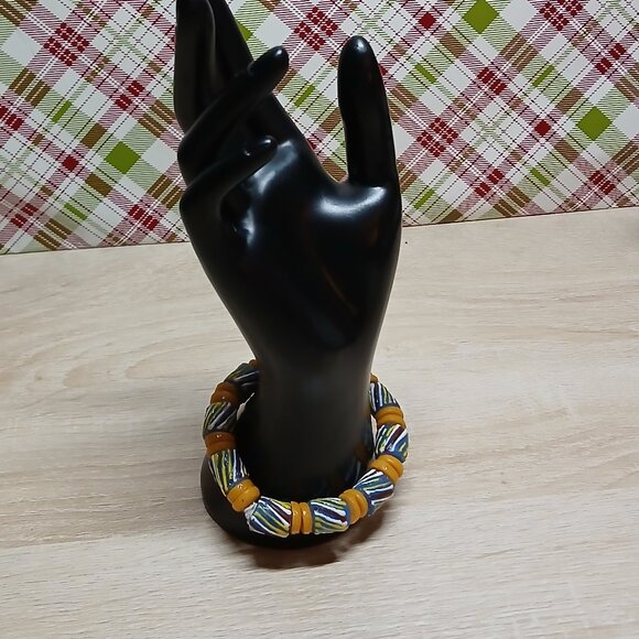 Hand Crafted Chunky Stretchy Resin Beaded Bracelet Fashion Jewelry #41 - Picture 4 of 14